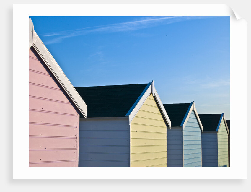 Beach huts in a row, close-up by Assaf Frank